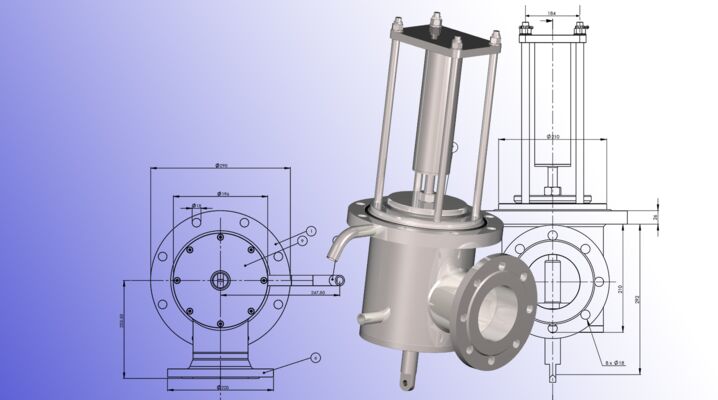 bottom valve heated